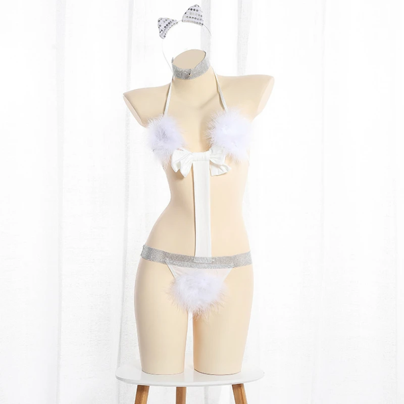 Женское Прозрачное Кружевное боди с принтом кролика | Тематическая одежда и