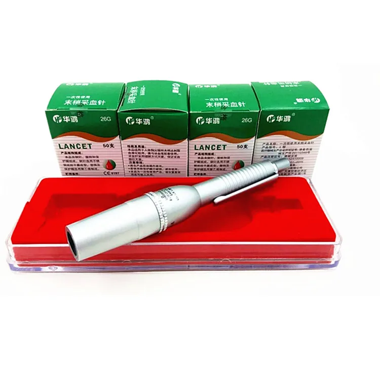 Ланцет ручка из нержавеющей стали в форме точки кольцо акупунктурный массаж