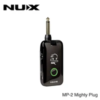 nux mp 2 mighty plug bluetooth guitar and bass modeling headphone amplug bundle for electric guitar