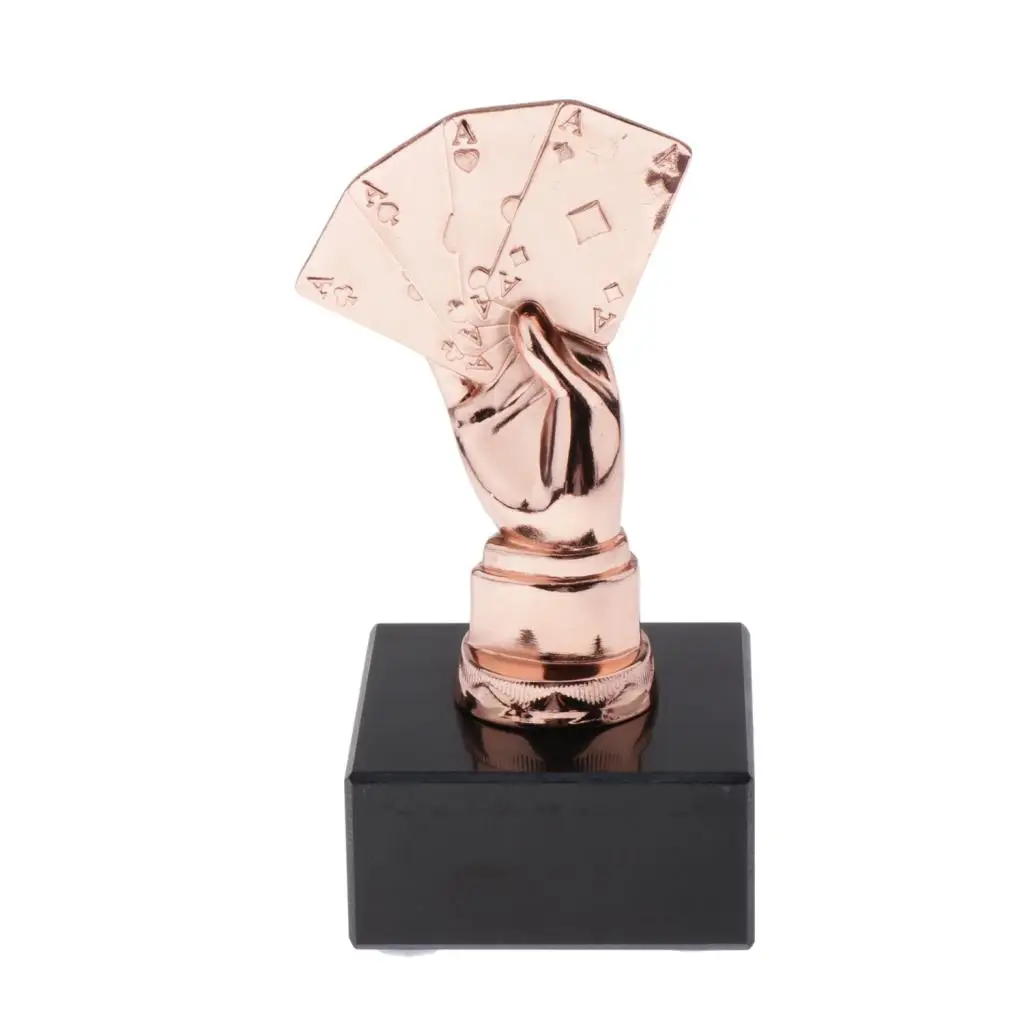 

1pc 6.25inch Playing Cards Trophy Great Poker or Texas Hold 'em Trophy