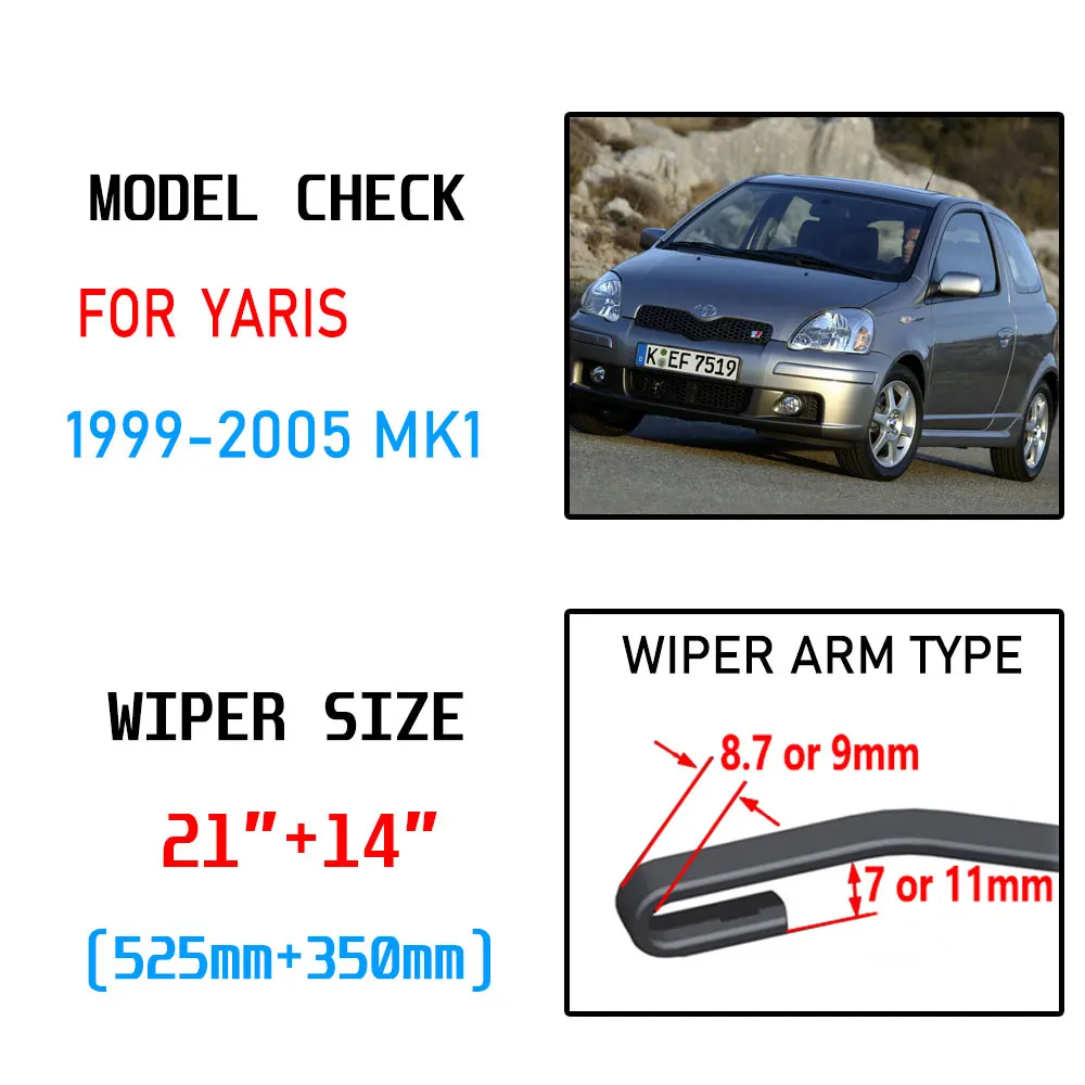 Щетка стеклоочистителя для Toyota Yaris MK1 1999 2000 2001 2002 2003 2004 2005|Стеклоочистители| |