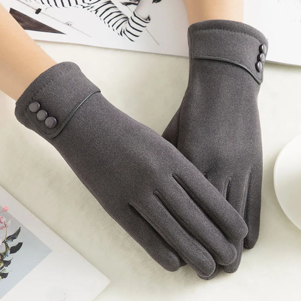 Перчатки для женщин Осень Зима сенсорный экран Открытый Спорт теплые Guantes