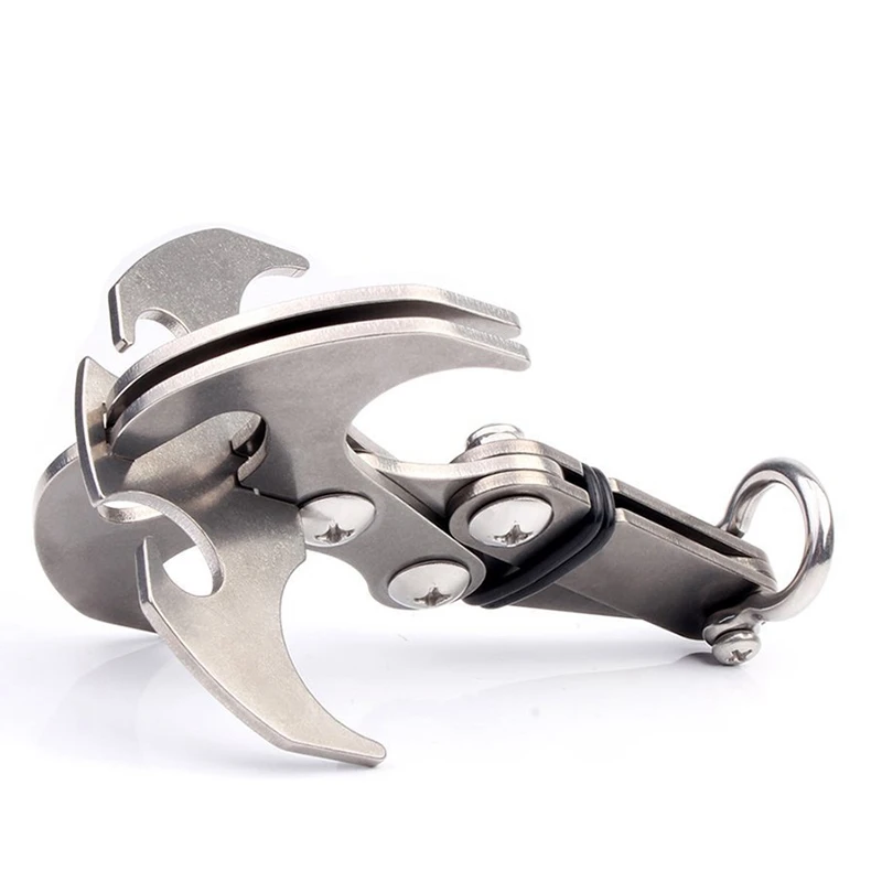 Многофункциональный складной крюк для скалолазания коготь из нержавеющей стали