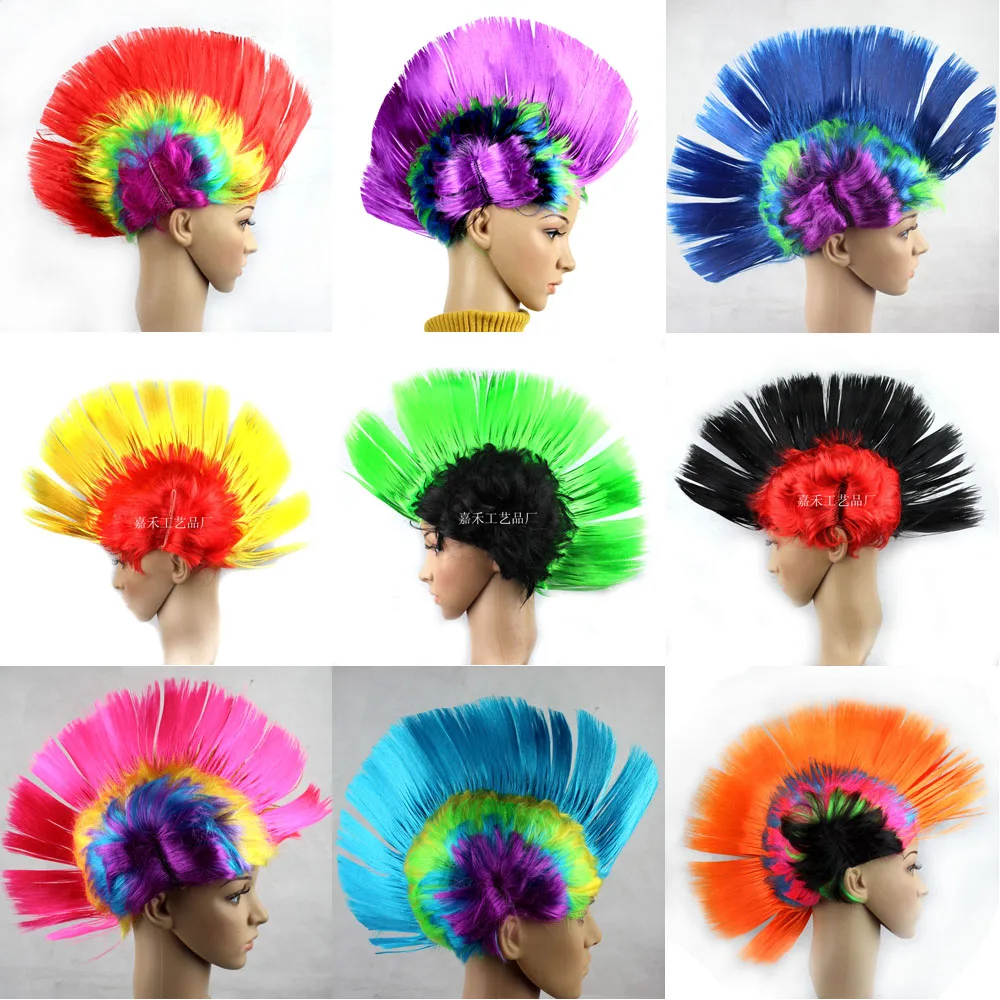 

Halloween Carnival Party Wig Comb Hair Personalized PUNK