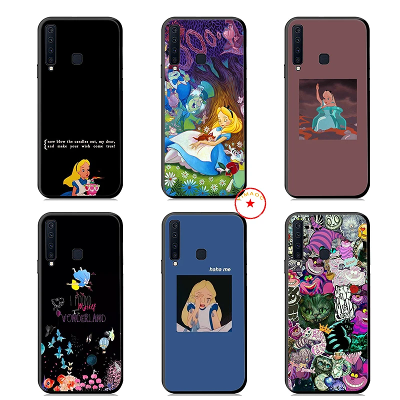 Алиса в стране чудес мягкий силиконовый чехол для телефона samsung Galaxy A9 A8 A7 A6 плюс 2018