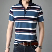 brand summer striped new quality top polo designer shirts for men cotton spandex short sleeve casual tops fashions mens clothing
