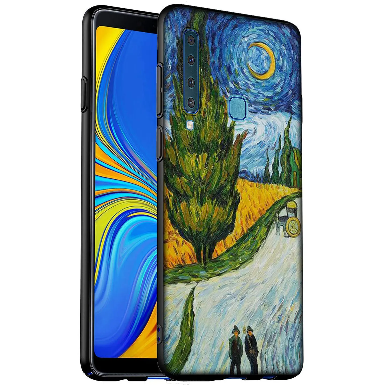 Мягкий силиконовый чехол для телефона Van Gogh Tardis Samsung Galaxy A51 A71 A81 A91 A41 A21 A11 A01 J8 J7 J6 J4