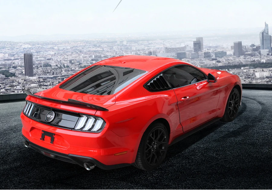 Подходит для Ford Mustang задний спойлер ММД 2 двери Mustang черное углеродное волокно заднее крыло спойлера