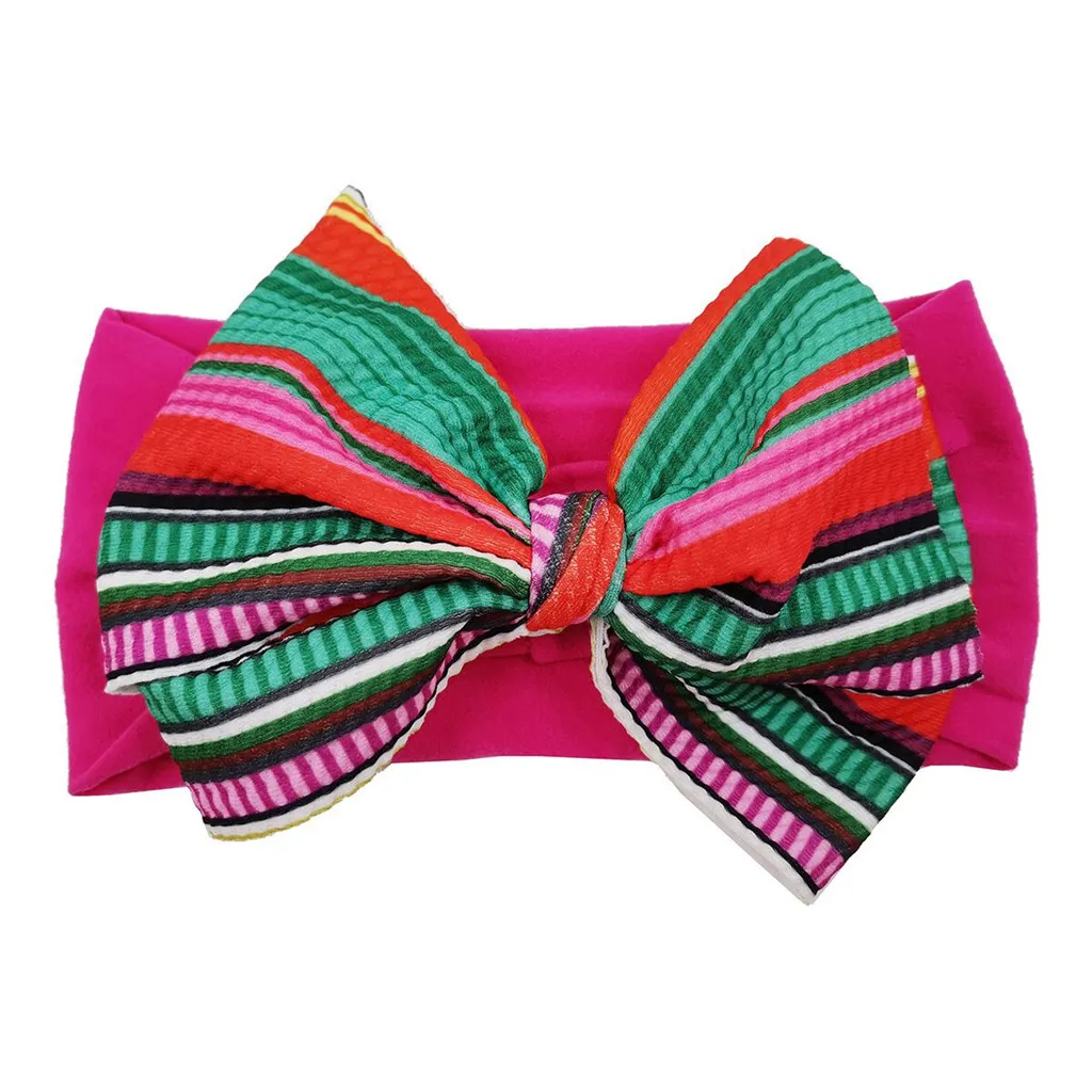 Модная детская Цветочная перекрестная Вязаная Мягкая повязка на голову для