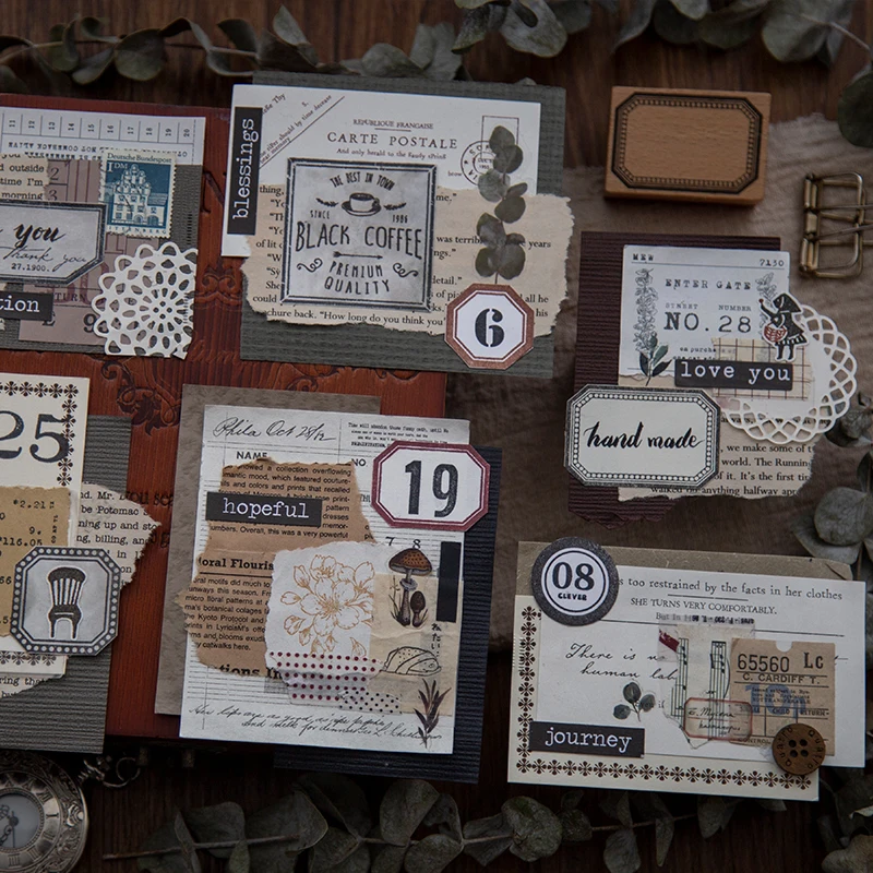 Винтажный ежедневник ручной работы декоративная серия отметка Оформление