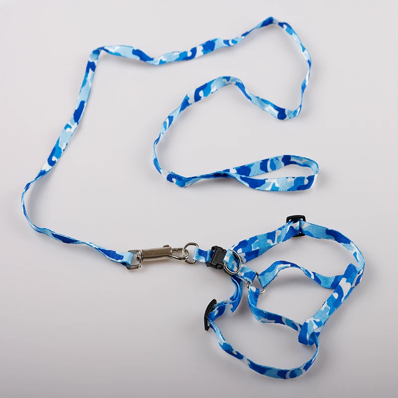 Pet Dog Bone Printing Harness and Leash Set Summer Chihuahua Fashion for Small Adjustable Walking Puppy Accessories | Дом и сад