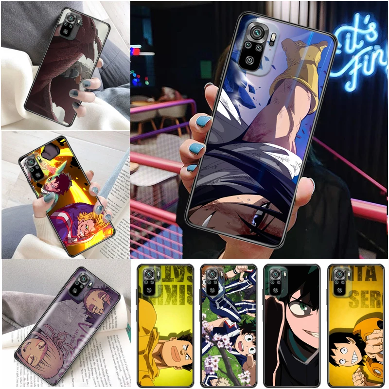 

My Hero Academia Tomura Boku Todoroki Shouto Dabi Shigaraki Bakugou Katsuki Phone Case For Xiaomi Redmi Note 10 10T Pro Carcasa