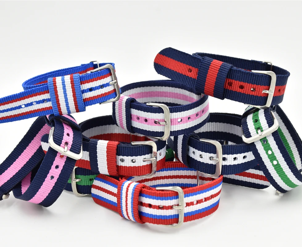 Новый 18 мм 20 армейский спортивный натовский тканевый нейлоновый ремешок для