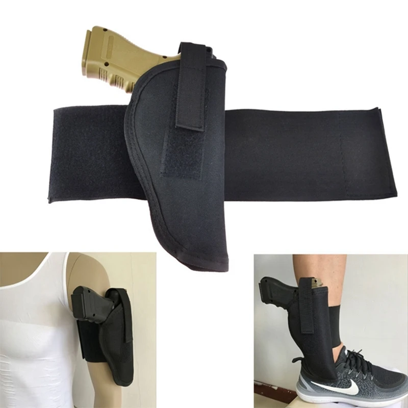 

Tactical Ankle Holster for Concealed Carry Elastic Secure Strap Pistol Gun Holster Arm Holsters Fits All Pistols