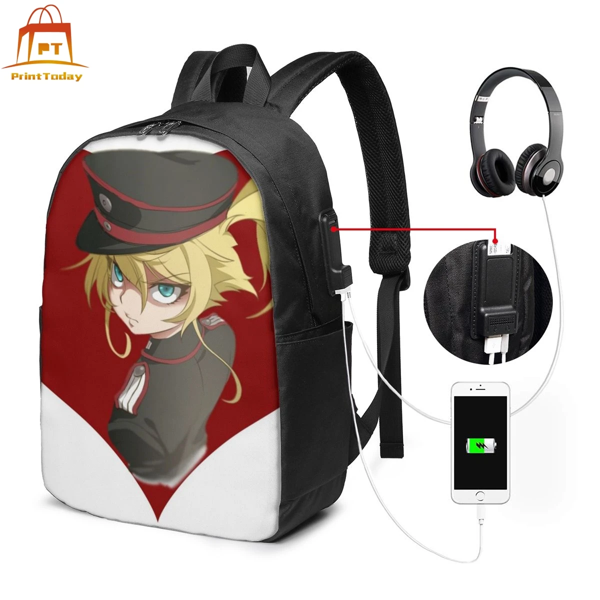 Рюкзак Saga Of Tanya The Evil рюкзак многофункциональная сумка для подростков мужские и