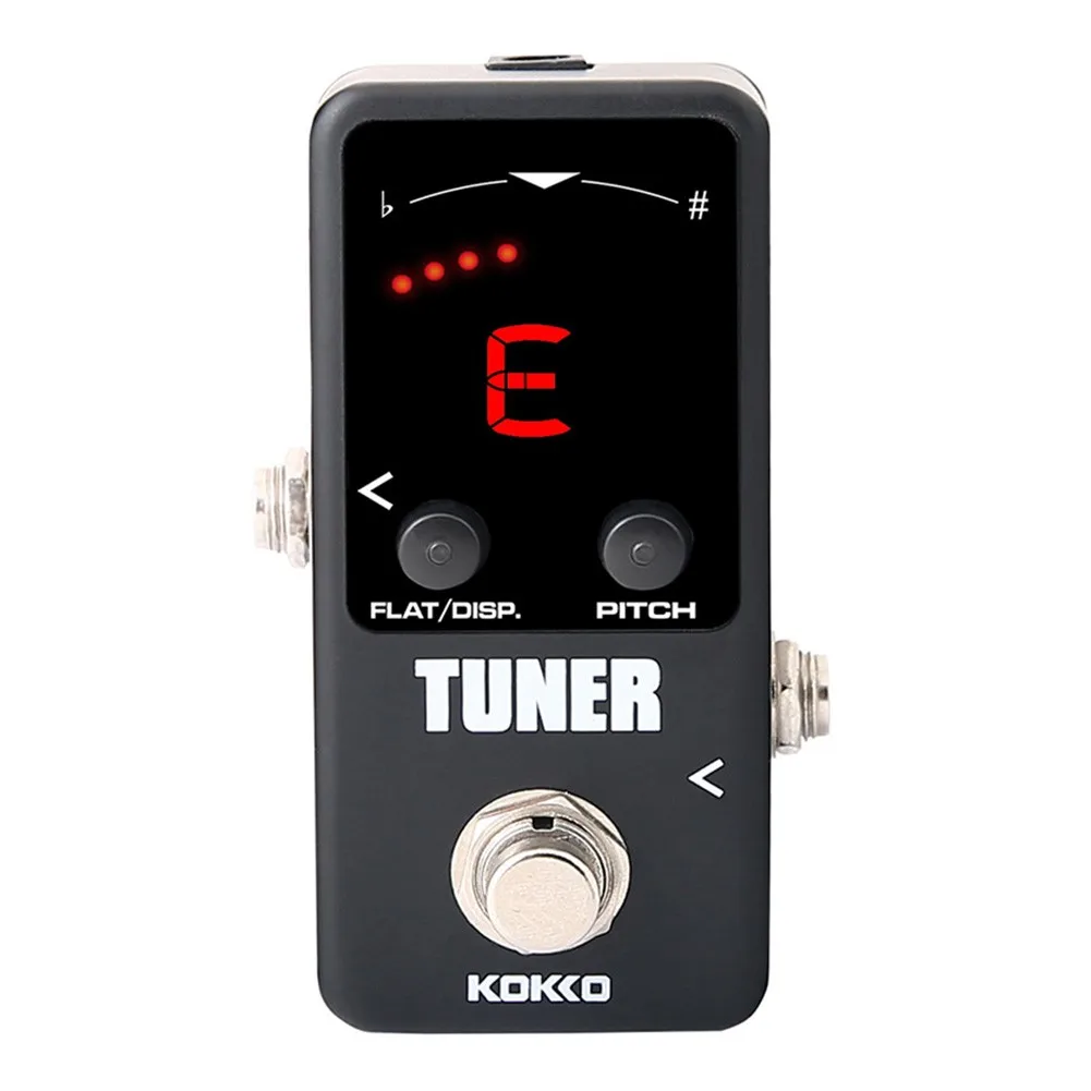 

KOKKO FTN2 TUNER MINI Chromatic Guitar Violin Ukelele Foot Tuner Effect Pedal With LED Display A0~C8 Basses Parts Accessories