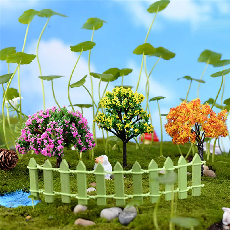 Мини дерево миниатюрный домик феи кукольный для сада сделай сам микро бонсай