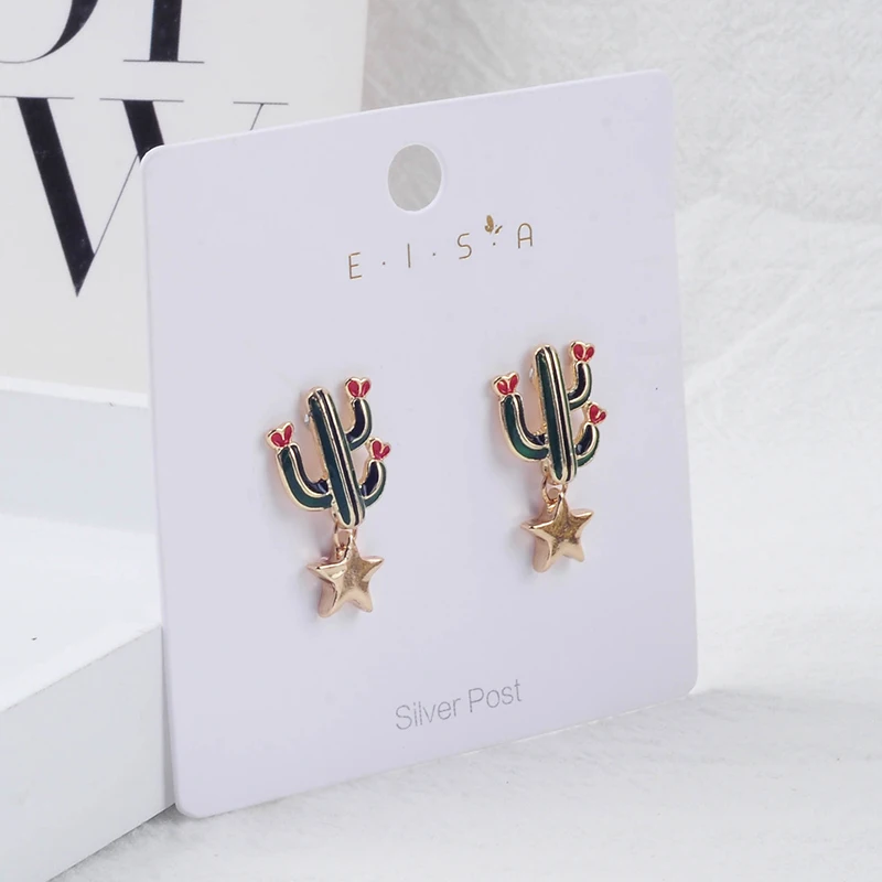 Корейские трендовые крошечный гвоздик серьги для женщин и девушек милые