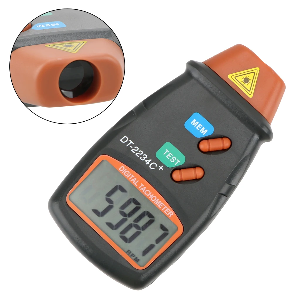 Handheld Digital RPM Meter Speed Gauge Car Speedometer Non Contact Laser Photo Tachometer Tach Laser Tachometer