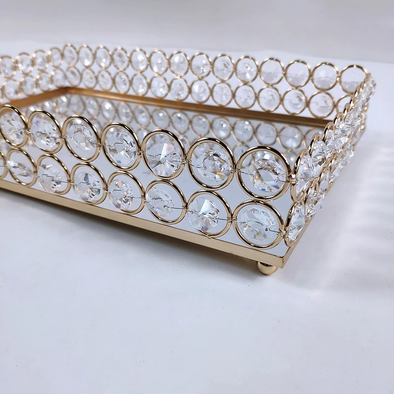 1 шт. квадратный крупная зеркало кекс стенд со стразами и металлическими