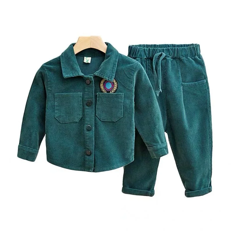 

Baby Boys Clothes Sets Children's Clothing Suit For Kids Cardigan Tops+Trousers Girls Coat+Pants Leisure 2PCS Spring Autumn