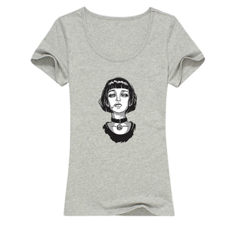 

2021 Summer Ladies Print Tshirt Beautiful Woman V-Neck Short-Sleeved Top Cotton T-Shirt