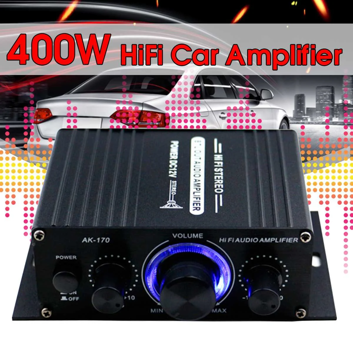 200 Вт+ 200 Вт 2CH 12 в автомобильный аудио усилитель мощности HIFI аудио bluetooth усилитель домашний кинотеатр звуковая система FM Радио Стерео усилители