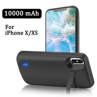 10000mah external battery charger case for iphone x xs xs max charging case portable mobile phones housing for powerbank cover