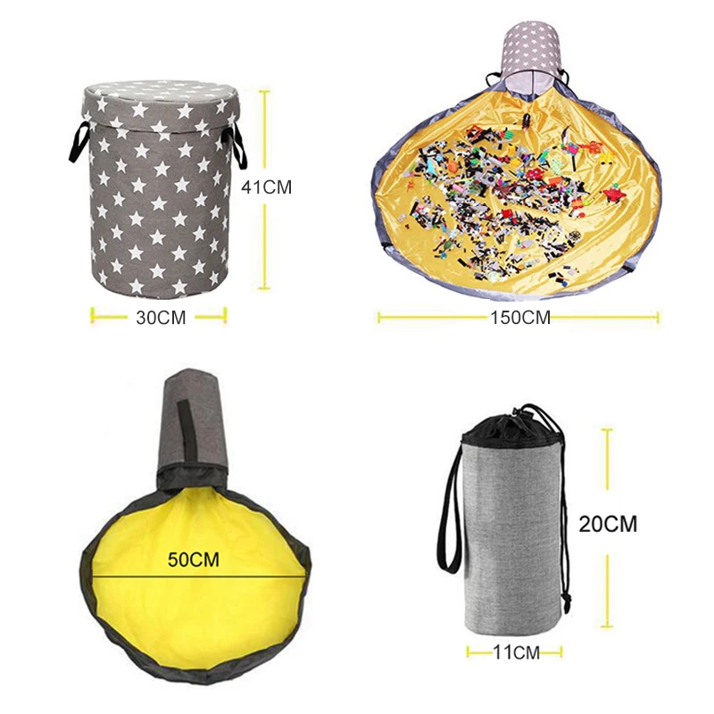 Корзины SlideAway органайзер для хранения игрушек контейнер на шнурке игровой коврик