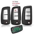 Jingyuqin 23 btn дистанционный флип Автомобильный ключ 4A чип 434 МГц для Nissan Qashqai Rogue PCF7952E контроль оригинальный складной ключ...