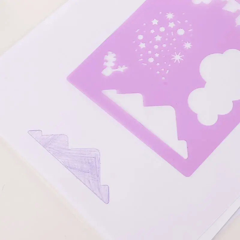 

14pcs/set Letters Animal Drawing Template Stencil Painting Embossing DIY Album U4LD
