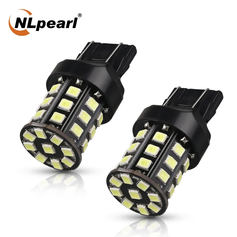 NLpearl 2x T20 светодиодный сигнальная лампа супер яркий 33SMD 2835 Чип 7440 W21W автомобильный