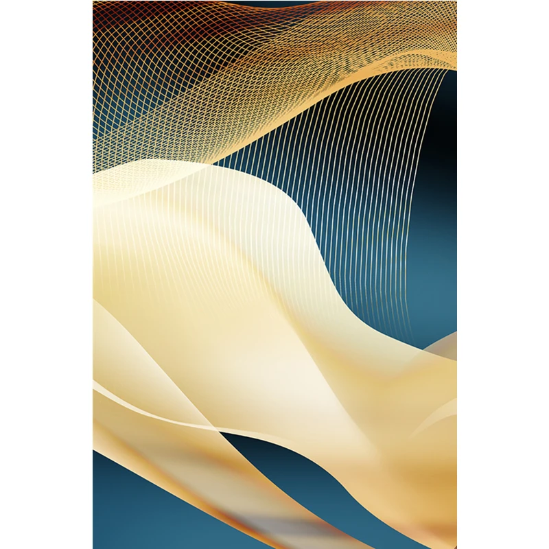 

One Piece Golden Birds Art Posters Oil Painting Decoration Print Canvas Modern Sofa Wall Pictures Lounge Living Room Home Decor