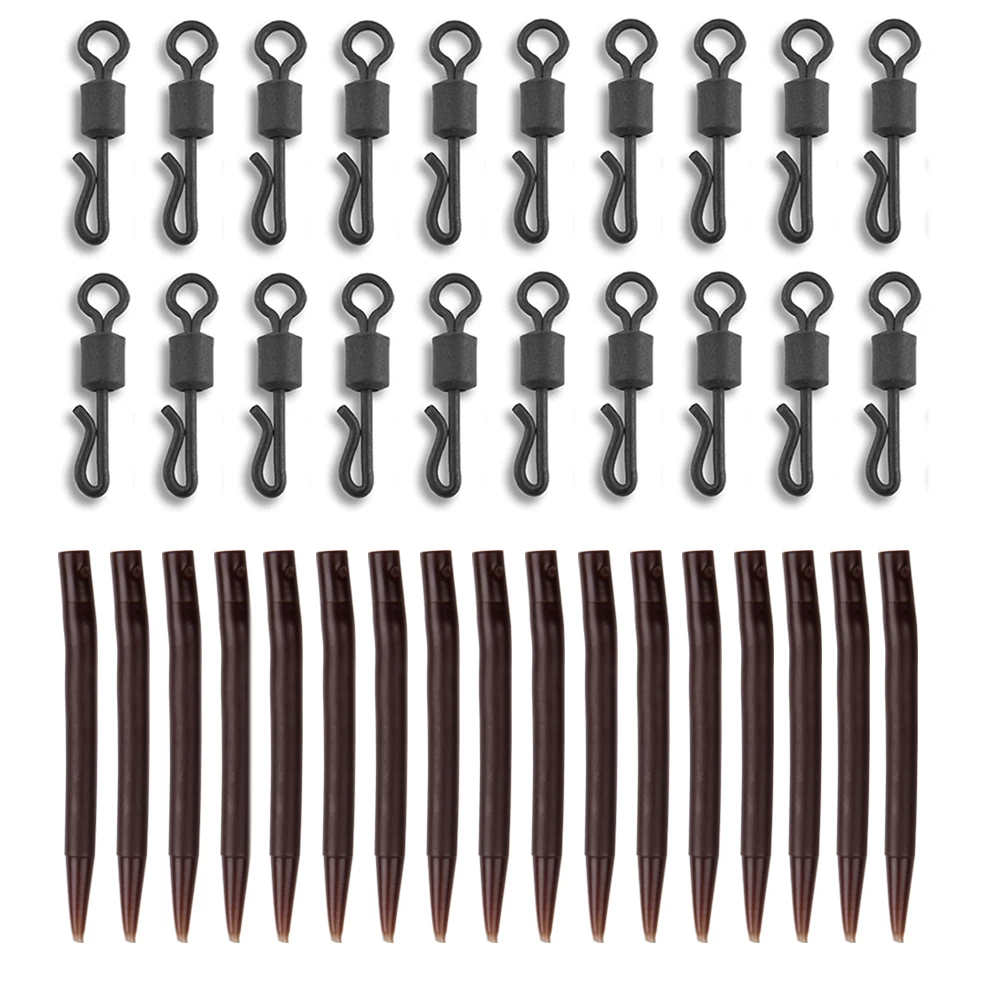 Набор рыболовных снастей для ловли карпа 40 шт. анти-спутывающиеся втулки