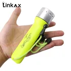 Светодиодный фсветильник 2000 лм Q5 LED, водонепроницаемый фонасветильник для дайвинга с аквалангом, подводсветильник онарь