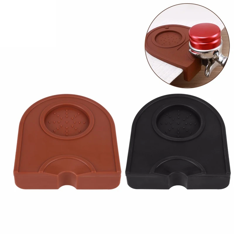 

Manual Barista Coffee Espresso Latte Art Pen Tamper Holder Silicone Pad Mat Kitchen Accessories Black