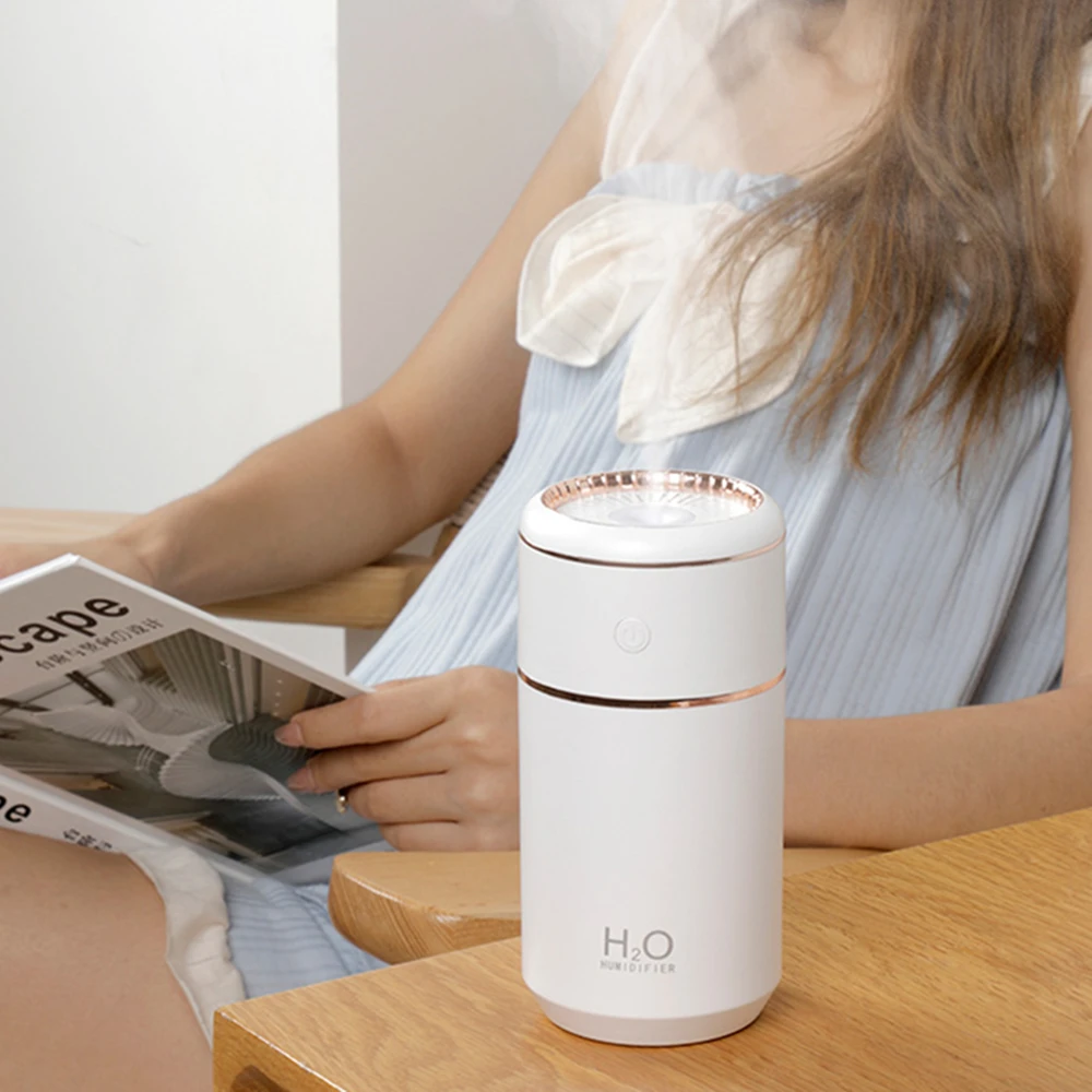 Портативный USB увлажнитель воздуха на 350 мл ультразвуковой мини-распылитель
