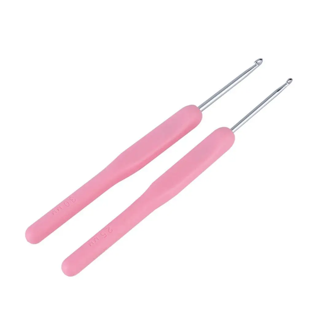 8 Размер мягкая пластиковая ручка алюминиевый крючок для вязания крючком Набор