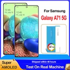 100% Оригинальный 6,7 ''Super AMOLED дисплей для Samsung A71 5G A716 A716U Полный ЖК сенсорный экран дигитайзер в сборе запасные части