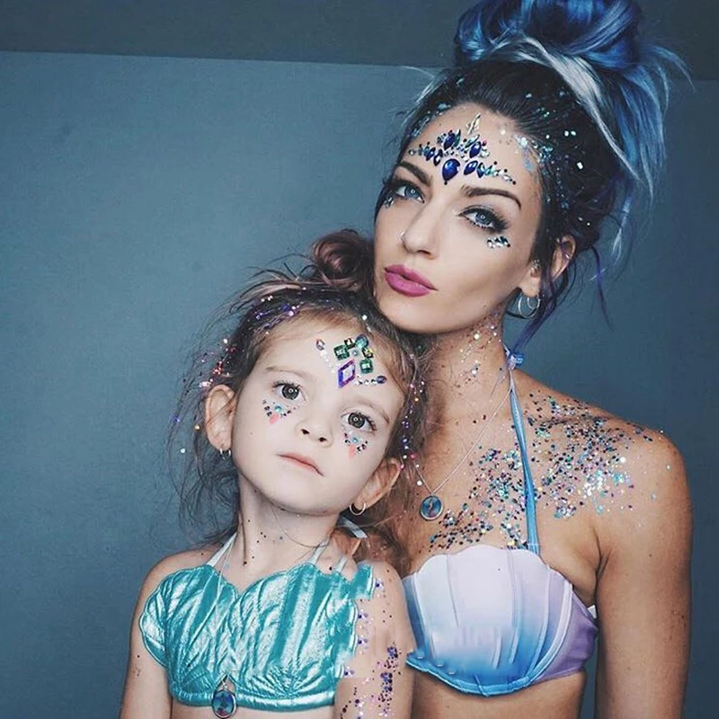Tattoo Temporary Crystal Rhinestone Stickers Face Eye Jewels Gems Glitter Makeup Flash Fake Festival Party DIY | Дом и сад