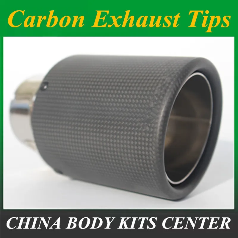 

1 шт. Впускной (63 мм) Выпускной отверстие (89 мм) углеродный наконечник выхлопной трубы/Глушитель для BMW BENZ автомобильные аксессуары