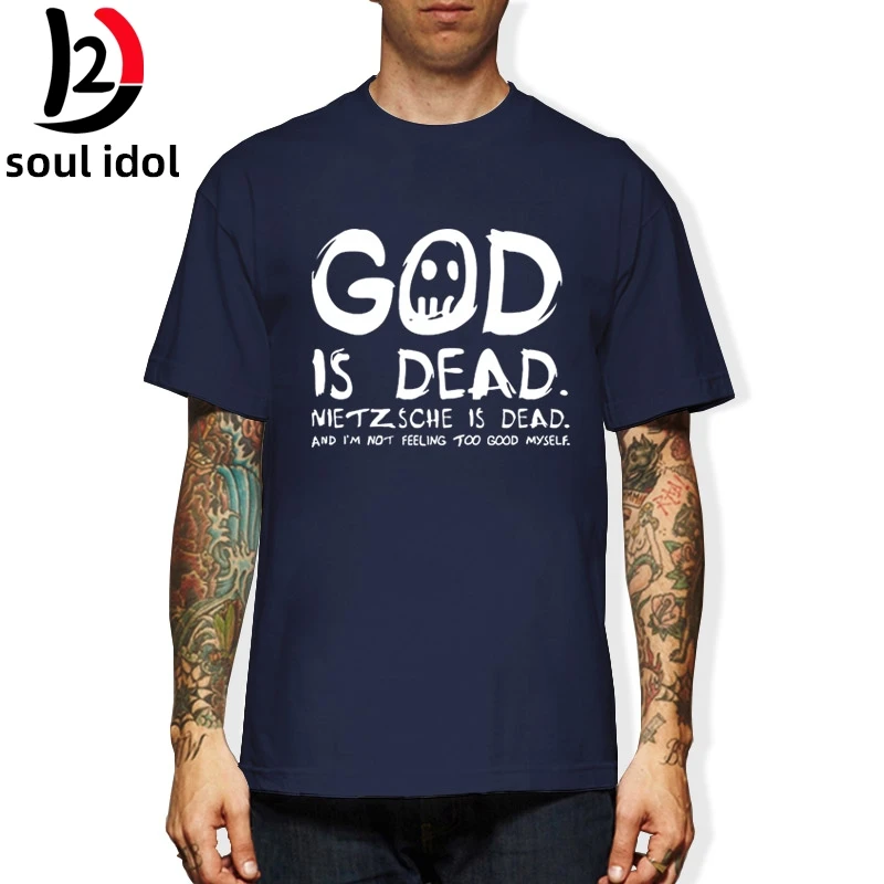 REM God is dead - Nietzsche Mir ist auch schon ganz schlecht футболка S-3XL Harajuku топы Футболка модная