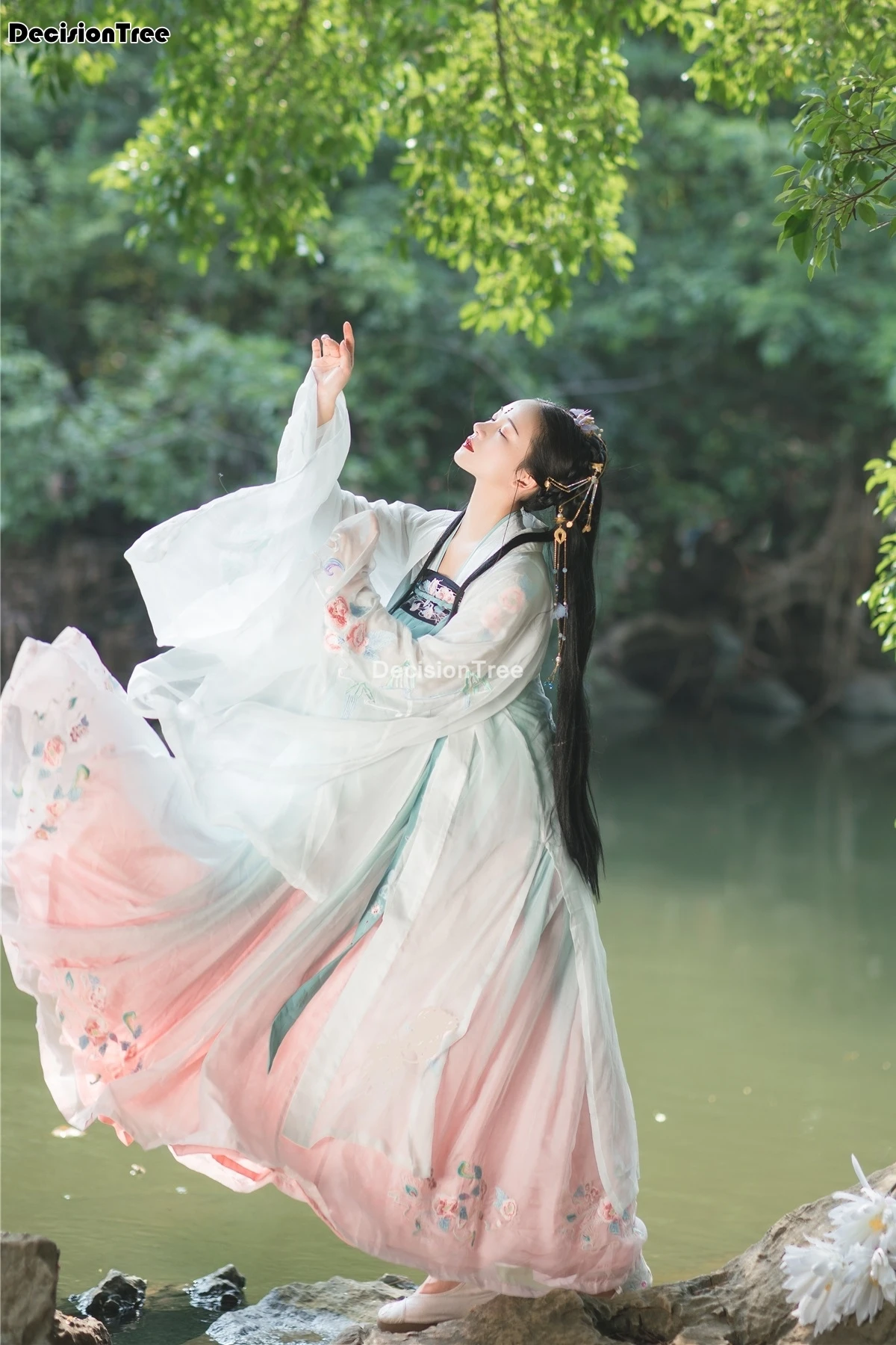 

2022 hanfu dance costume outfit women qing dynasty costume chinese costume oriental dress traditional chinese clothing for women