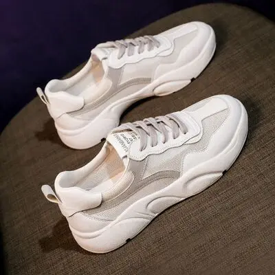 Женская обувь белого цвета Сезон осень Новинка 2019 года Обувь на плоской подошве