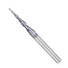 Концевая фреза из карбида вольфрама, 0,25 мм, сферический нос, конические фрезы 18 дюйма, хвостовик CNC, деревянный, металлический Фрезерный резак с покрытием TiAIN