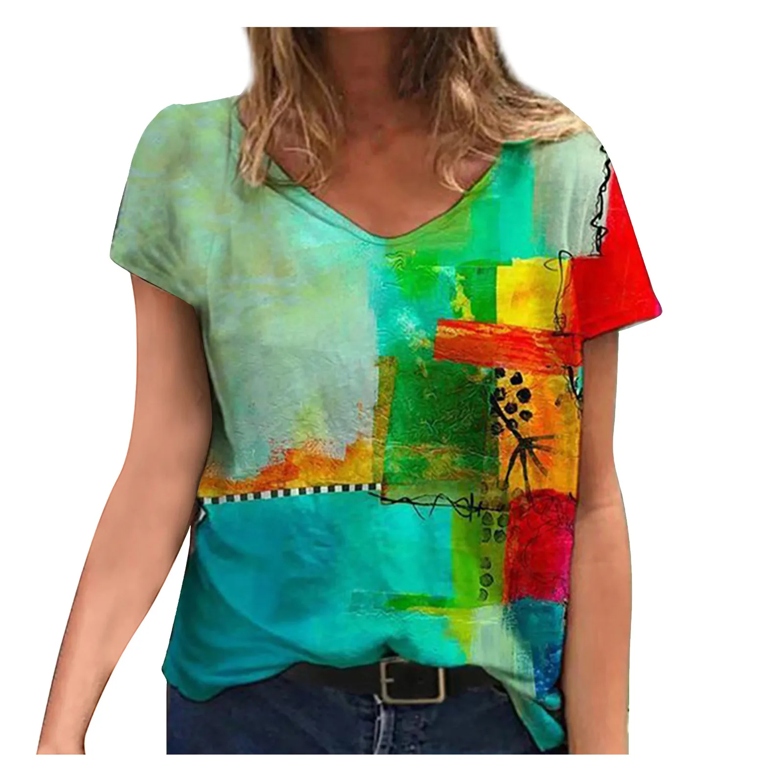 SAGACE Модные женские Повседневный костюм с изображением героев принтом футболки