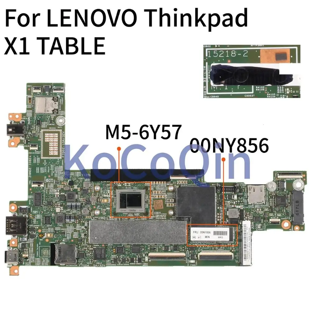 KoCoQin материнская плата для ноутбука LENOVO Thinkpad X1 стол Core SR2EG M5 6Y57 15218 2