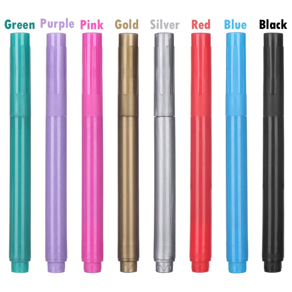 1 шт. нетоксичные чернила металлик ручки стеклянные Блестящий винный маркер для