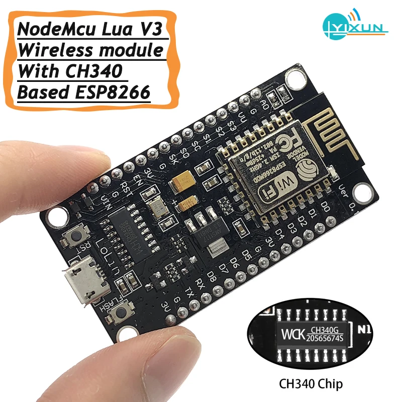 Макетная плата Wi Fi IOT на основе ESP8266 беспроводной модуль NodeMcu Lua V3 с CH340