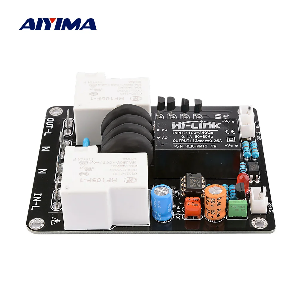 Placa de Iniciante Placa de Alta Potência para Controle de Temperatura Placa de Partida Atrasada para Amplificador Aiyima Dupla Faça Você Mesmo ac 105-235v 2000w 30a